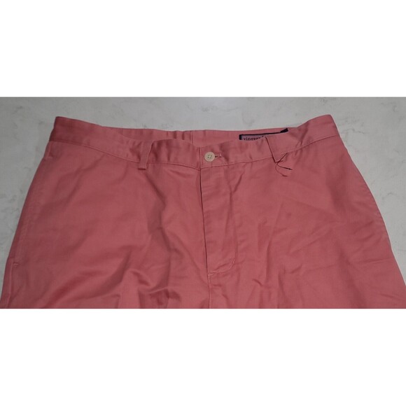 Vineyard Vines Pants Mens 34 x 32 Salmon Coral Pink Breaker Chino Casual Preppy - Picture 5 of 9